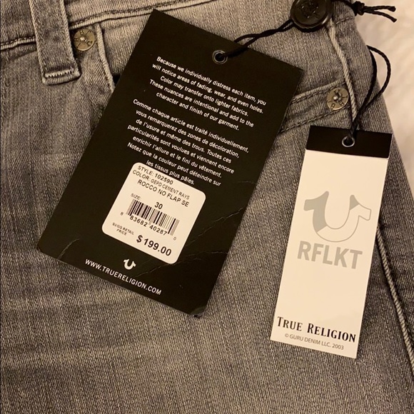 True Religion Rocco Relaxed No Flap Skinny Jeans - Picture 5 of 16